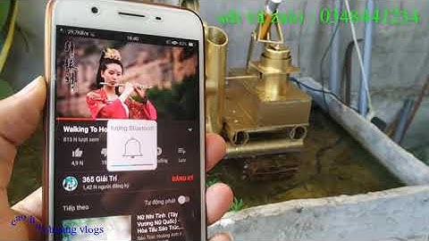 Tiểu cảnh guồng nước kết hợp loa nghe nhạc bluetooth