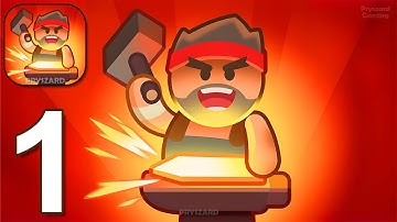 Idle Weapon Shop - Gameplay Walkthrough Part 1 - Create Forest Weapon Trading Post (iOS, Android)