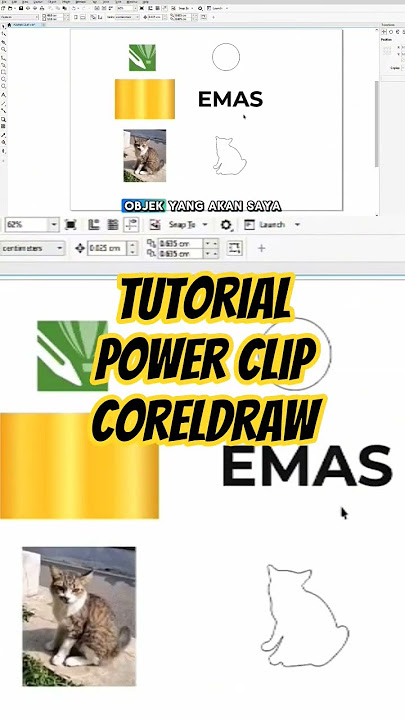 Cara Menggunakan PowerClip di CorelDraw #coreldrawtutorial #basic #coreldraw #tutorial