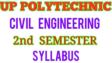 Up polytechnic second semester civil engineering syllabus | bteup 2nd semester syllabus