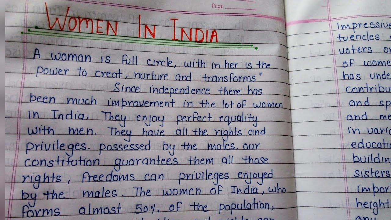Essay on women in India in English.Woman in Indian society.Problem