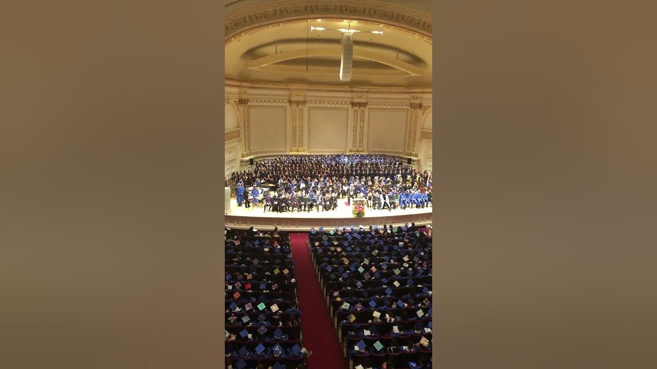Stuyvesant H.S. Graduation "America the Beautiful," Carnegie Hall