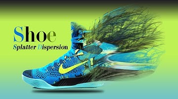 Dispersion Effect Photoshop tutorial | Creative Shoes Splatter