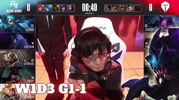 RA vs TES - Game 1 | Week 1 Day 3 LPL Spring 2022 | Rare Atom vs Top Esports G1