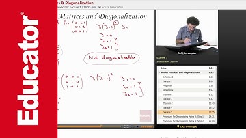 Similar Matrices and Diagonalization