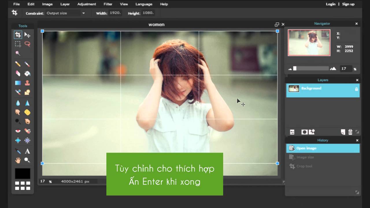 Cách Thu Nhỏ Ảnh, Xoay Ảnh, Cắt Ảnh Bằng Photoshop Online - Youtube