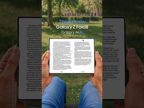 Reads like a book. Fits in your pocket | Galaxy Z Fold8 | Samsung