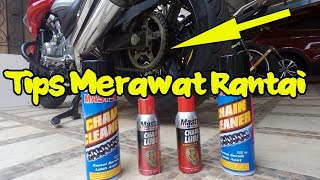 SEMPROT PEMBERSIH RANTAI MOTOR - MASTER CHAIN CLEANER 500 ml FORMULASI AMERIKA - Rantai Bersih Awet & Masa Pakai Lebih Lama - Menghemat Biaya Servis