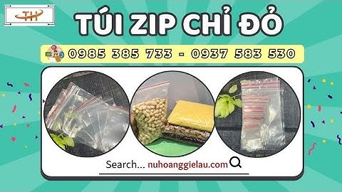 Túi zip chỉ đỏ đủ kích cỡ giá gốc tại xưởng | Túi zipper chỉ đỏ
