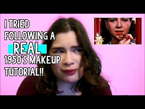 I Tried Following a REAL 1950s Makeup Tutorial  PandaintheNight