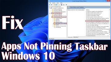 Cannot Pin Apps To Taskbar In Windows 10 - How To Fix