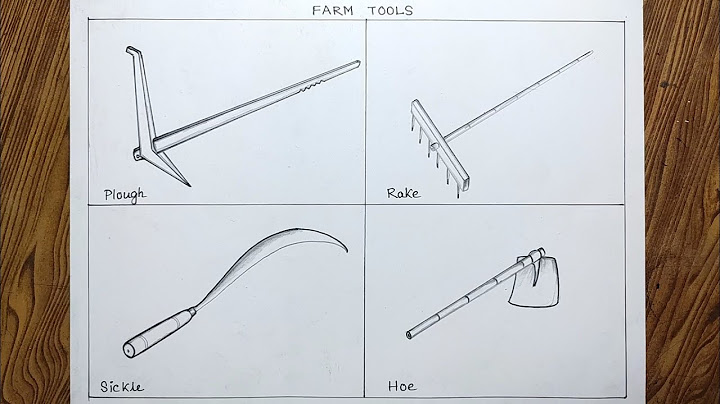 traditional agricultural tools with names