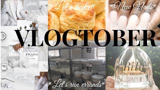 #Vlogtober ep.3 ||Let's bake, run errands, get new nails \& more|| South African YouTuber 🇿🇦