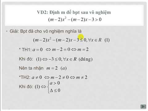 Video LỚP 10 - TAM THỨC BẬC 2 (CÁC BÀI TOÁN THAM SỐ) - youtube