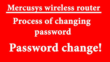 Mercusys wireless router. Change password!