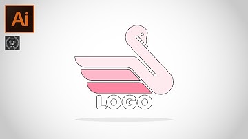 Adobe Illustrator CC Tutorial - How to Make a Simple Swan Logo Design #shorts #logodesign