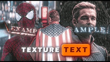 AE like Advanced TEXTURE TEXT Animation in Alightmotion (+preset)