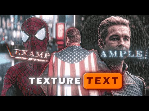 AE like Advanced TEXTURE TEXT Animation in Alightmotion (+preset)