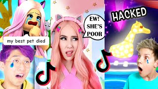 Reacting To SAD ADOPT ME TIK TOKS. If I CRY, You Get Free Pets! Roblox Adopt Me TikToks. Prezley