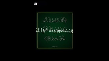 الآية رقم 74 من سورة المائدة بصوت الشيخ القارئ سعد الغامدي #اكسبلور #لايك #المصحف #الرحمن #تيك_توك