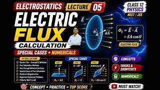 Electrostatics Lecture 05, Electric Flux Numericals Fast Calculation Tricks| Must Watch for NEET/JEE