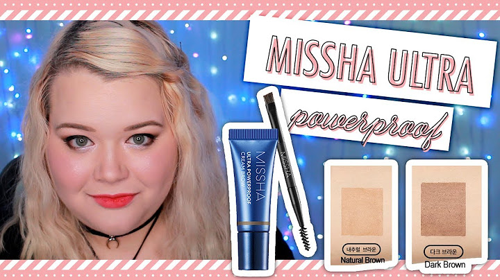 Missha color setting brow mascara review