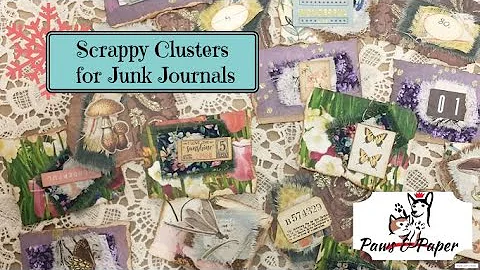 Simple Scrap Fabric Clusters for Junk Journals
