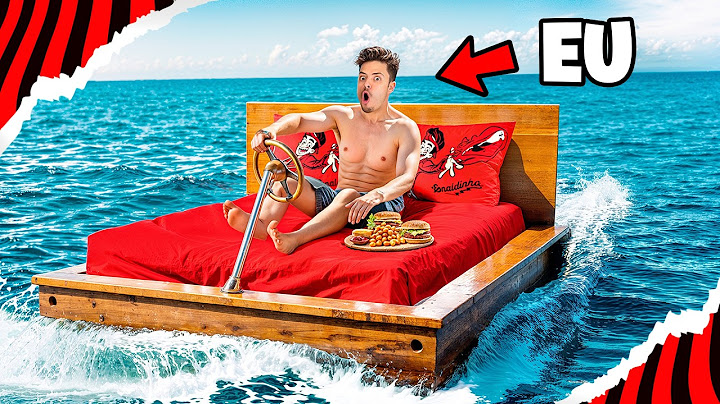 Passei a noite em uma CAMA FLUTUANTE!