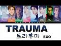 EXO 엑소  - 트라우마 (Trauma) [Color Coded Lyrics HAN/ROM/ENG]