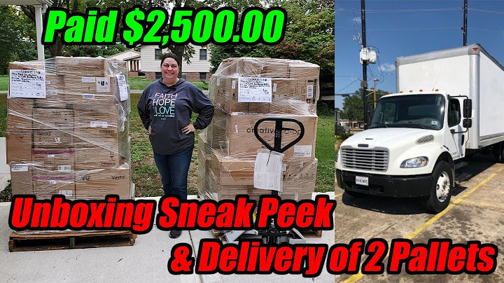 Unboxing Sneak Peek & Delivery of 2 Pallets. I Paid $2,500.00 - What did I get? Online Reselling