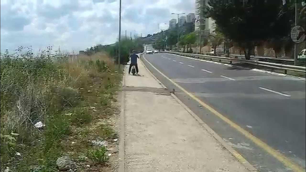 RV100 motor on scooter uphill test , outrunner motor best bldc motor