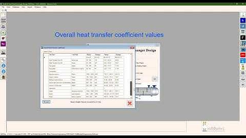 Shell and tube heat exchanger design software - features