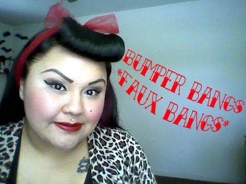 Bumper Bangs (Faux Bangs) - YouTube