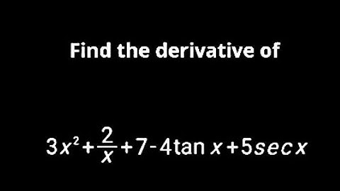 Derivatives - Differentiation - Solved Example - NCERT , CBSE , ISC, HSC and other boards