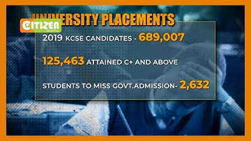 Over 2,600 2019 KCSE candidates with C+ miss University places