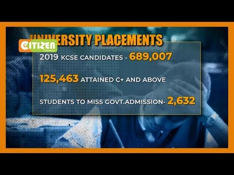 Over 2,600 2019 KCSE candidates with C+ miss University places
