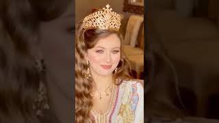 The beauty of the bride and the beauty of the Moroccan caftan