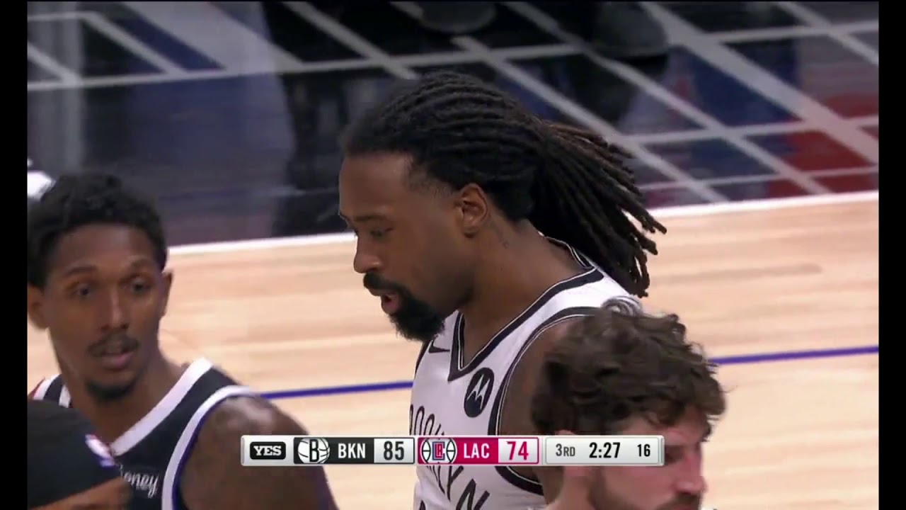 DeAndre Jordan BLOCKS Lou Williams | NETS vs CLIPPERS HIGHLIGHTS | 02-21-2021