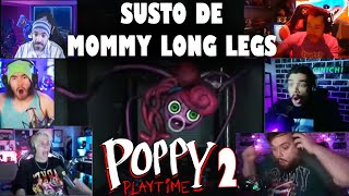 SUSTOS de YOUTUBERS con el SCREAMER de MOMMY LONG LEGS (Poppy Playtime: Chapter 2)