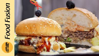 Spicy Beef Cheese Tawa Burger Recipe By Food Fusion screenshot 5