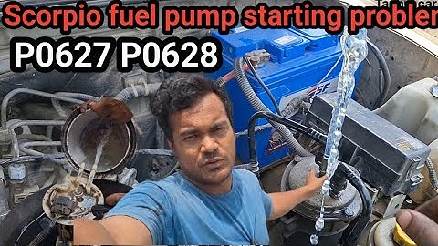 Scorpio starting problem,#mahindra#pamp#problem#p0627#p0628