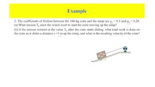 Principle Work and Energy - Examples (Part 1)