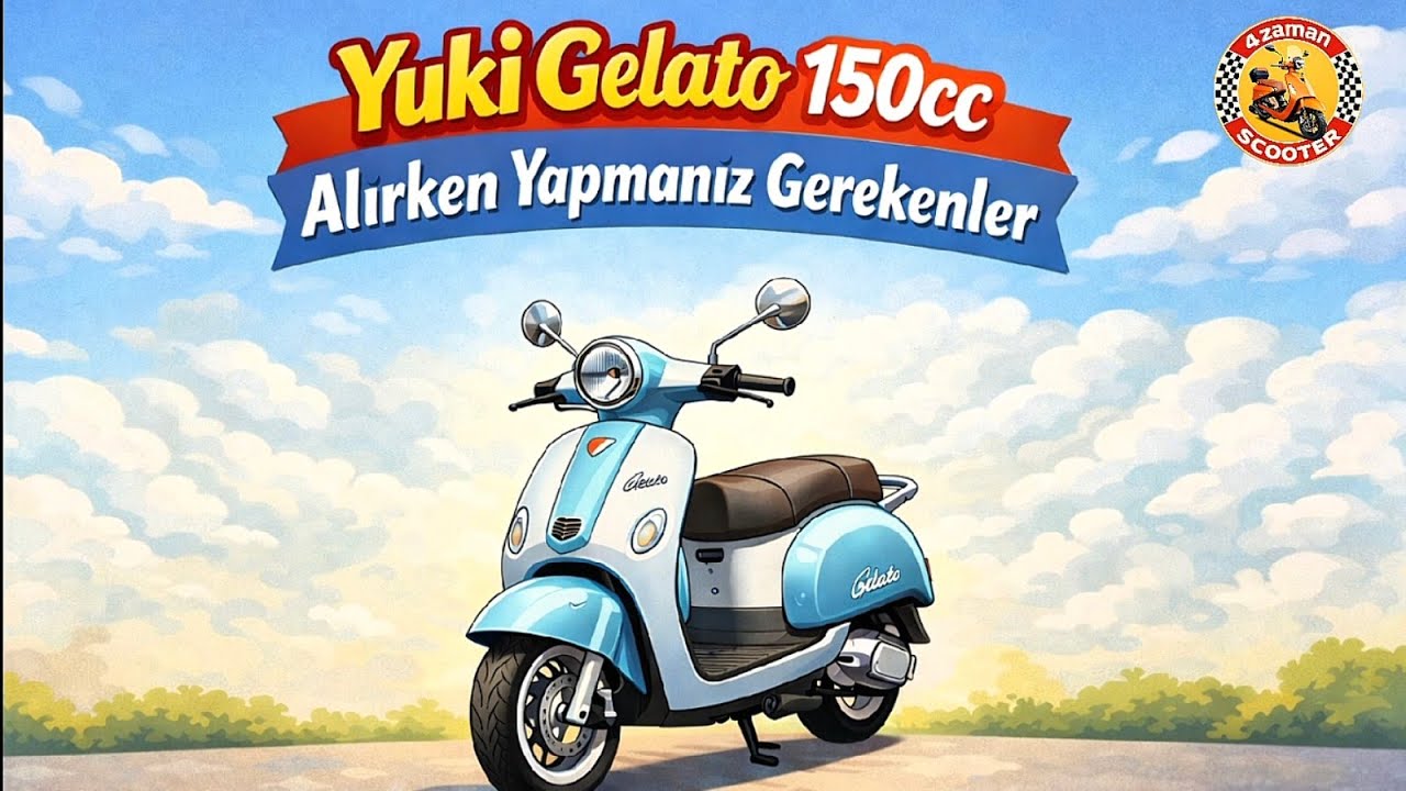 Yuki gelato 125vs150 su soğutma alırken yapmanız gerekenler #4zamanscooter #150 #motosiklet #125 