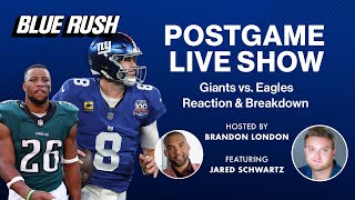 Giants vs. Eagles Postgame Live Show | Blue Rush reacts to Saquon Barkley's return