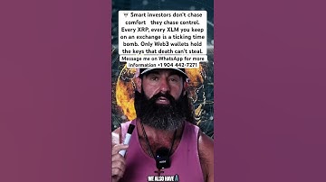 Do not hold your crypto on exchanges or cold wallet make sure you are holding them on Web3 #xrp