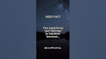 You experience “gut feelings” or intuition because... #shorts #intuition #psychology #fact