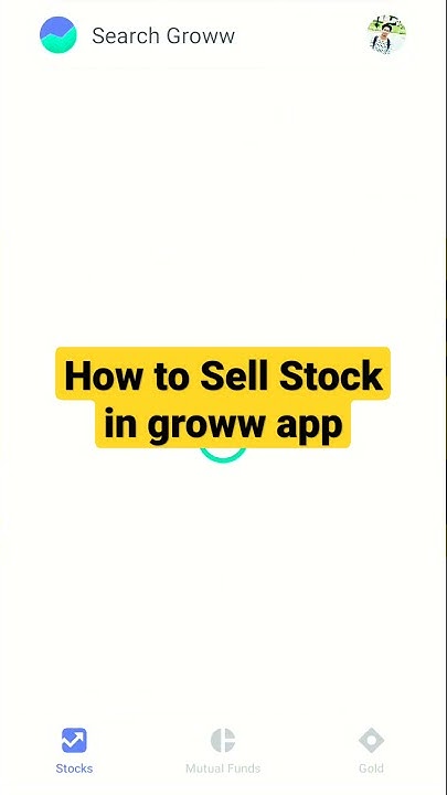 how to sell stock in groww app #groww #shorts - YouTube