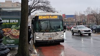 Beeline Bus: 2019 New Flyer XDE60 #371 On Route 60 At East Fordham Road/3rd Avenue 