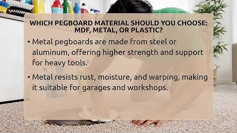 Which Pegboard Material Should You Choose: MDF, Metal, Or Plastic? - Homekeeping Handbook