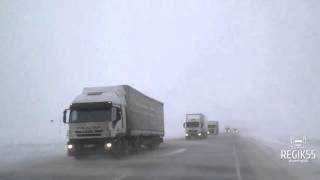 Множество аварий на трассе Омск – Новосибирск 08.12.2015